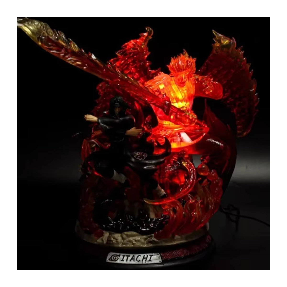 Bandai Susanoo Uchiha Itachi Figur mit Lichteffekt, mehrfarbige Sammlerstatue aus Kunstharz, Höhe: 36 cm - Bild 5