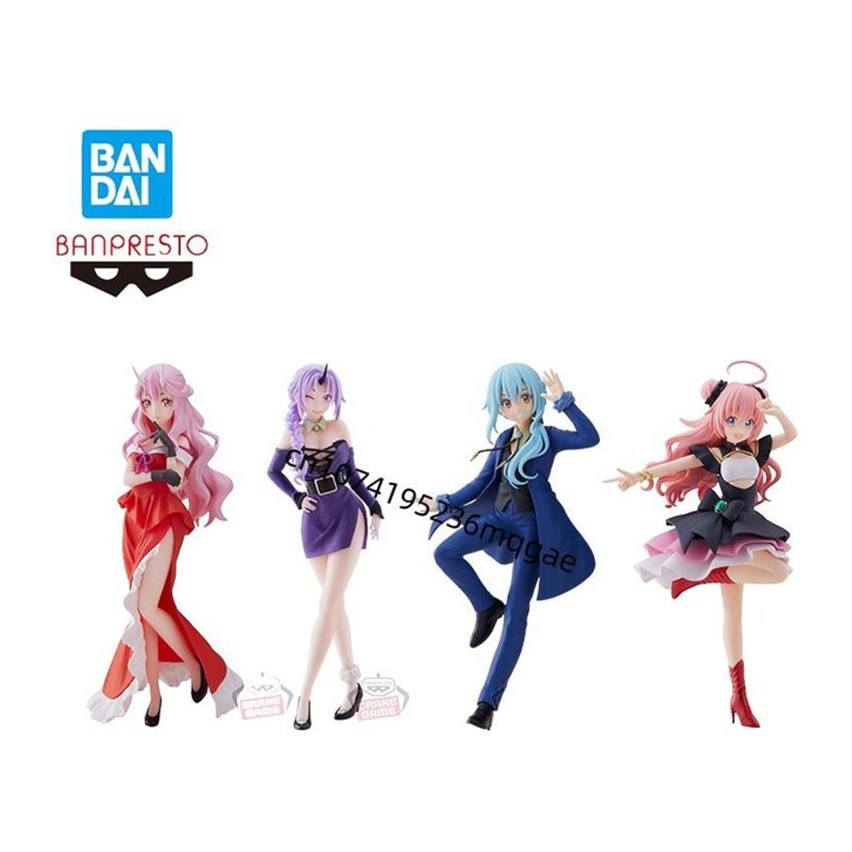 Bandai That Time I Got Reincarnated as a Slime 10. Jahrestag Anime Actionfiguren Set mit Rimuru Tempest, Milim Nava, Shion und Shuna in Mehrfarbig - Bild 1