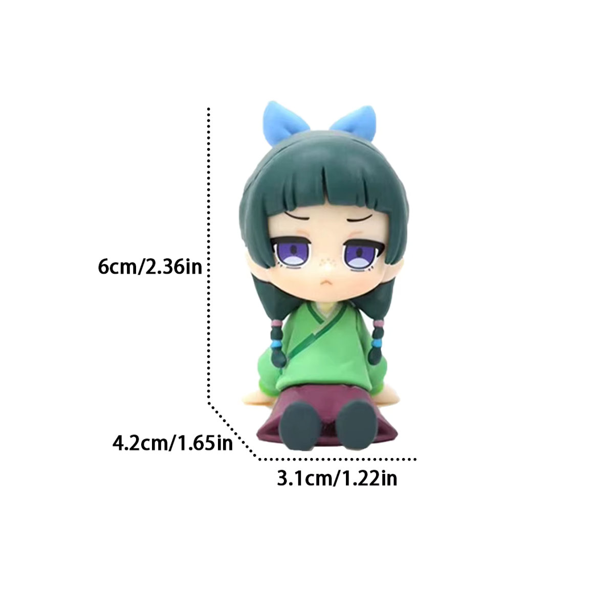 Bandai The Apothecary Diaries Maomao und Jinshi Q Version Minifiguren aus Kunststoff, mehrfarbig, Anime-Dekoration für Schreibtisch und Auto - Bild 3