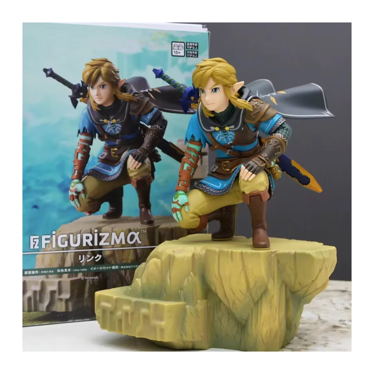 Bandai The Legend of Zelda Anime-Figur Link mit Schatzkiste und Monster in Mehrfarbig - Bild 2