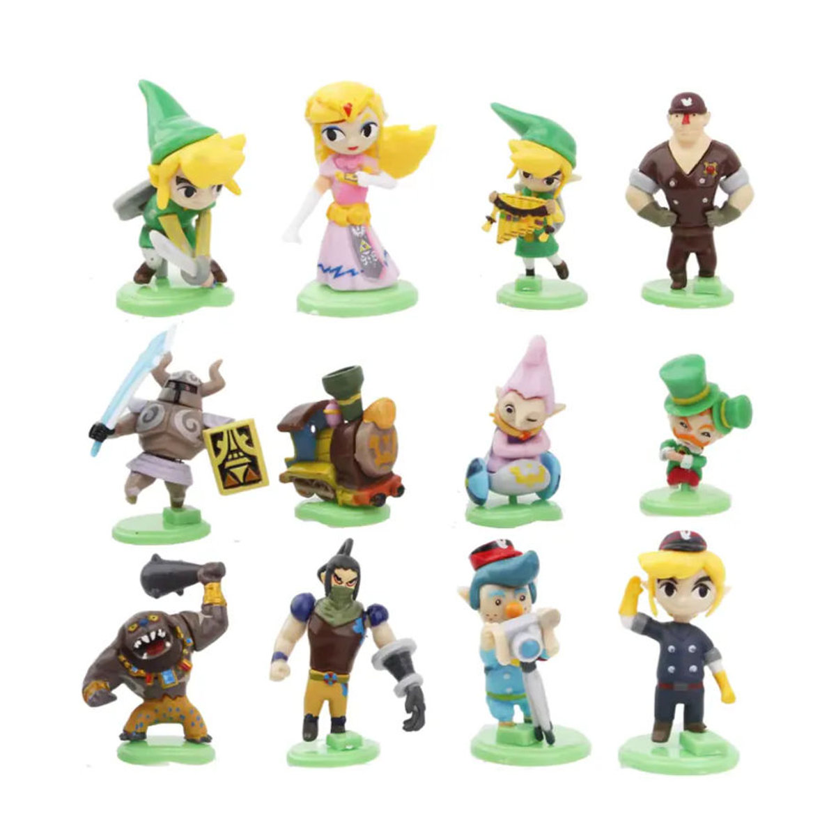 Bandai The Legend of Zelda Link Anime Actionfiguren Set aus Kunststoff, 12 Stück, mehrfarbig, Dekoration für Kinder - Bild 2