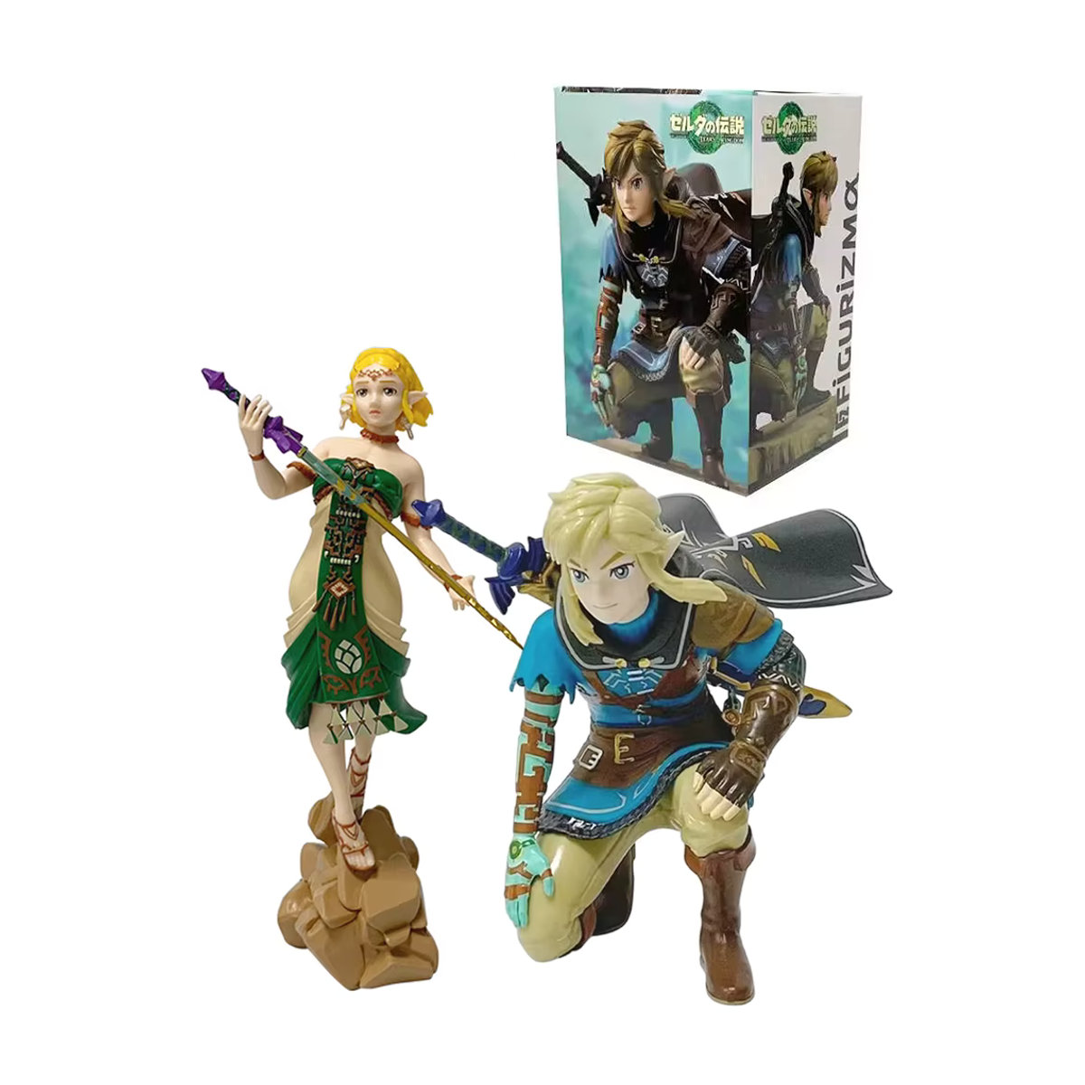 Bandai The Legend of Zelda Link's Awakening Kingdom Of Tears Anime-Figur Link und Prinzessin Zelda aus Kunststoff, mehrfarbig - Bild 4