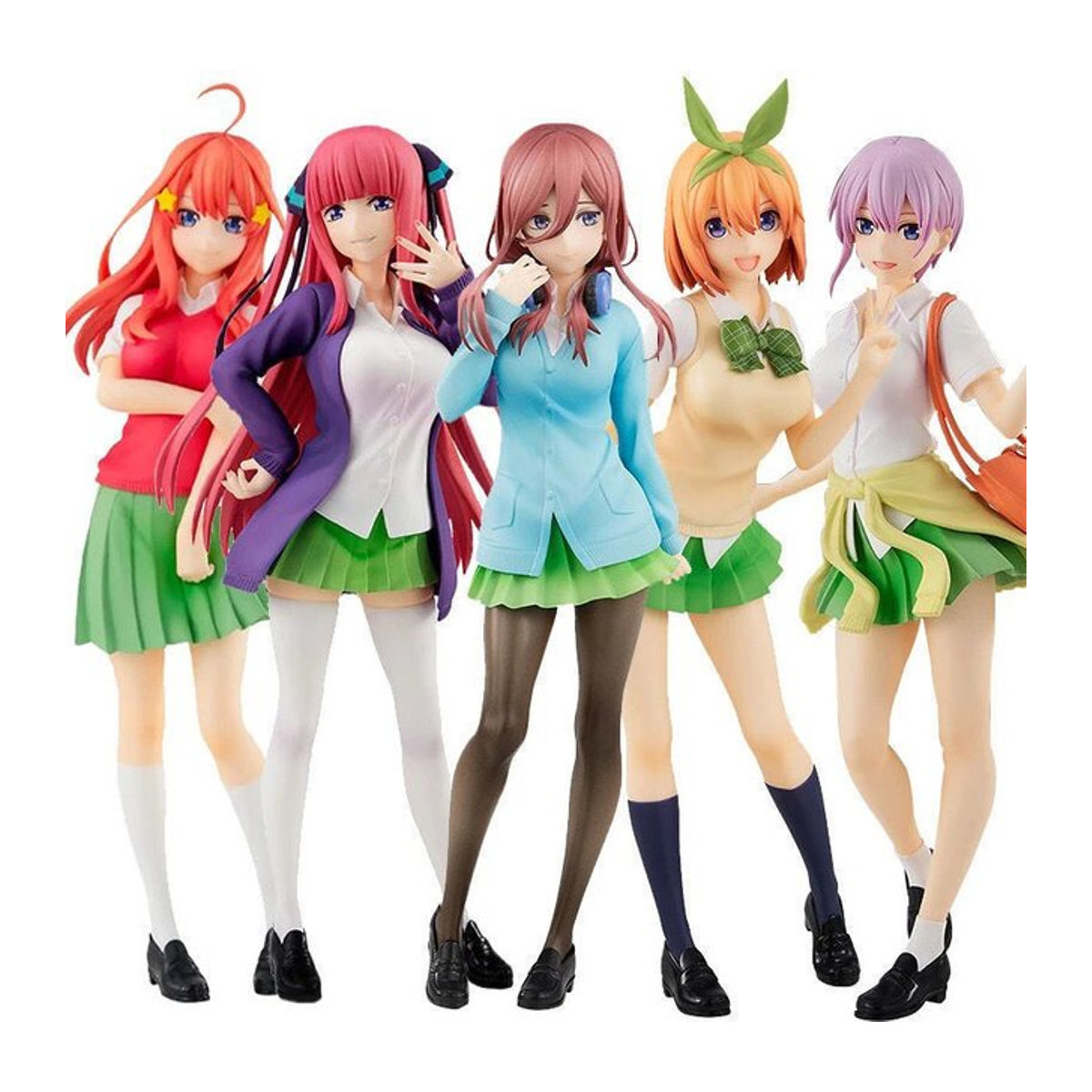 Bandai The Quintessential Quintuplets Actionfigur Ichika Nino Miku Yotsuba Itsuki in JK Uniform, mehrfarbig, Höhe: 18 cm - Bild 1