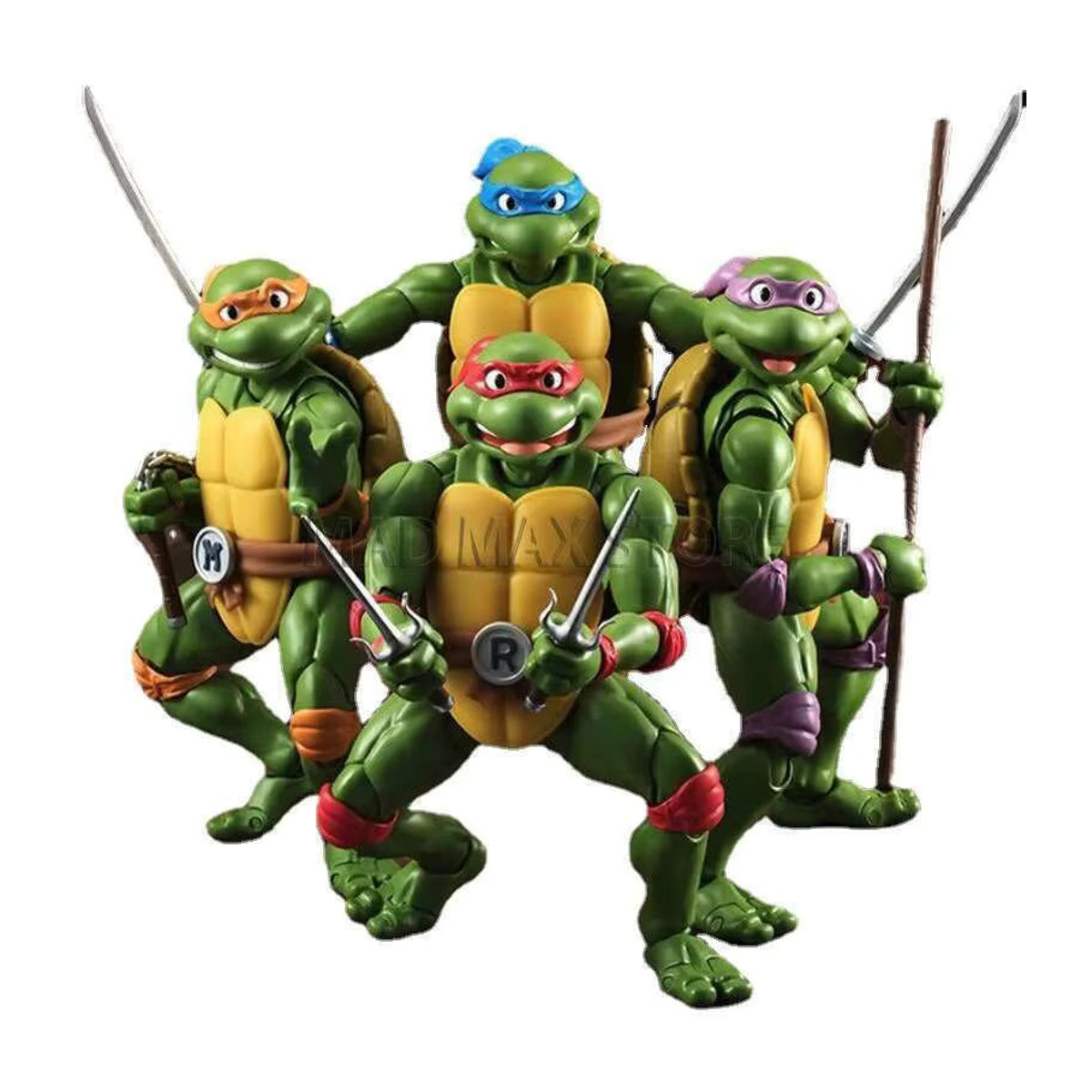 Bandai TMNT Ninja Actionfigur aus PVC, mehrfarbige Turtle Anime Figur, Höhe: 15 cm - Bild 2