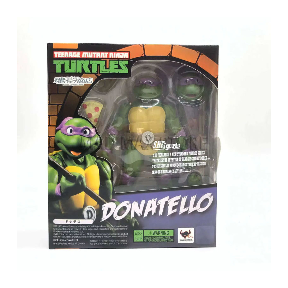 Bandai TMNT Ninja Actionfigur aus PVC, mehrfarbige Turtle Anime Figur, Höhe: 15 cm - Bild 3