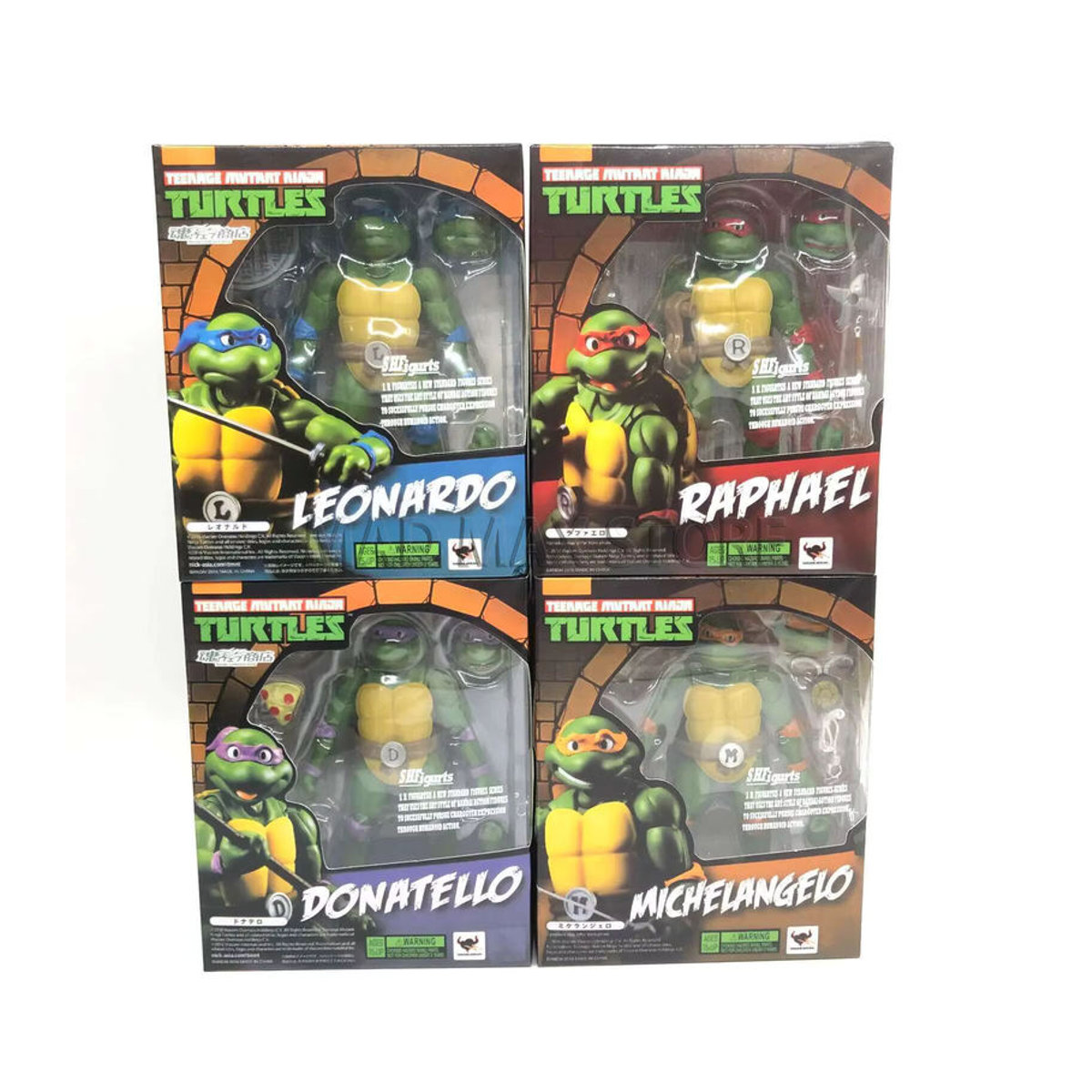 Bandai TMNT Ninja Actionfigur aus PVC, mehrfarbige Turtle Anime Figur, Höhe: 15 cm - Bild 6