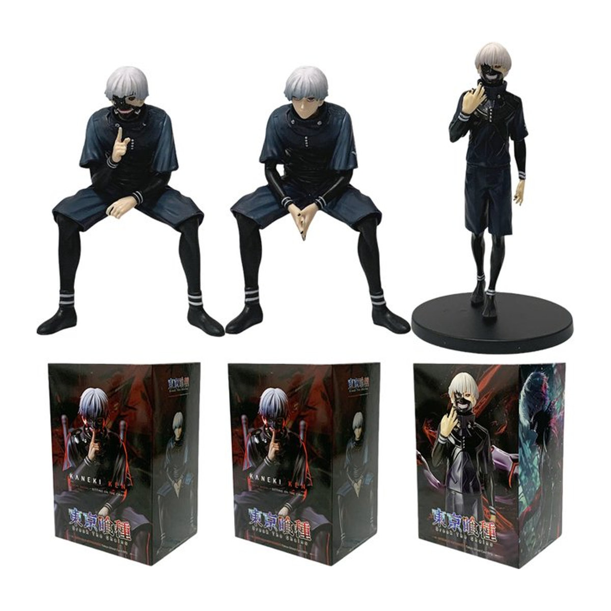 Bandai Tokyo Ghoul Anime Figur aus PVC in Schwarz - Bild 1
