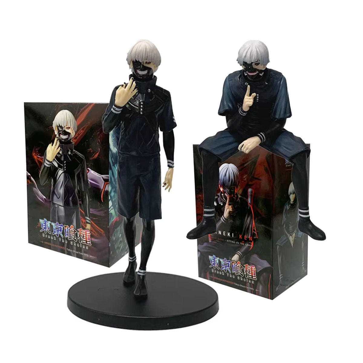 Bandai Tokyo Ghoul Ken Kaneki Actionfigur aus Kunststoff in Schwarz - Bild 2