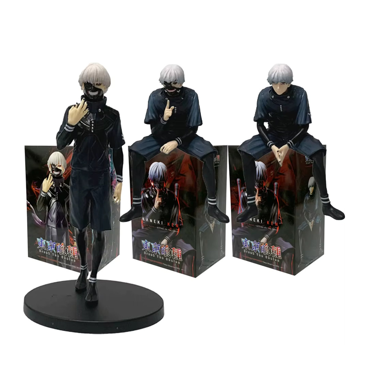 Bandai Tokyo Ghoul Ken Kaneki Actionfigur aus Kunststoff in Schwarz - Bild 5