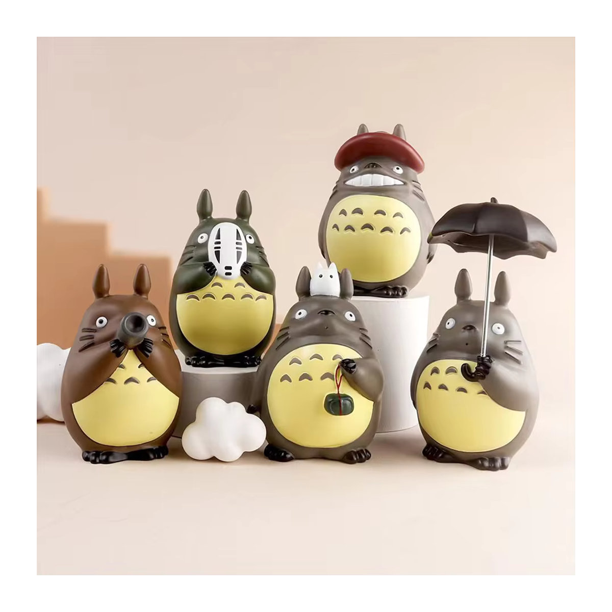 Bandai Totoro Anime Figuren Set 5-teilig mehrfarbig aus Kunststoff - Bild 2