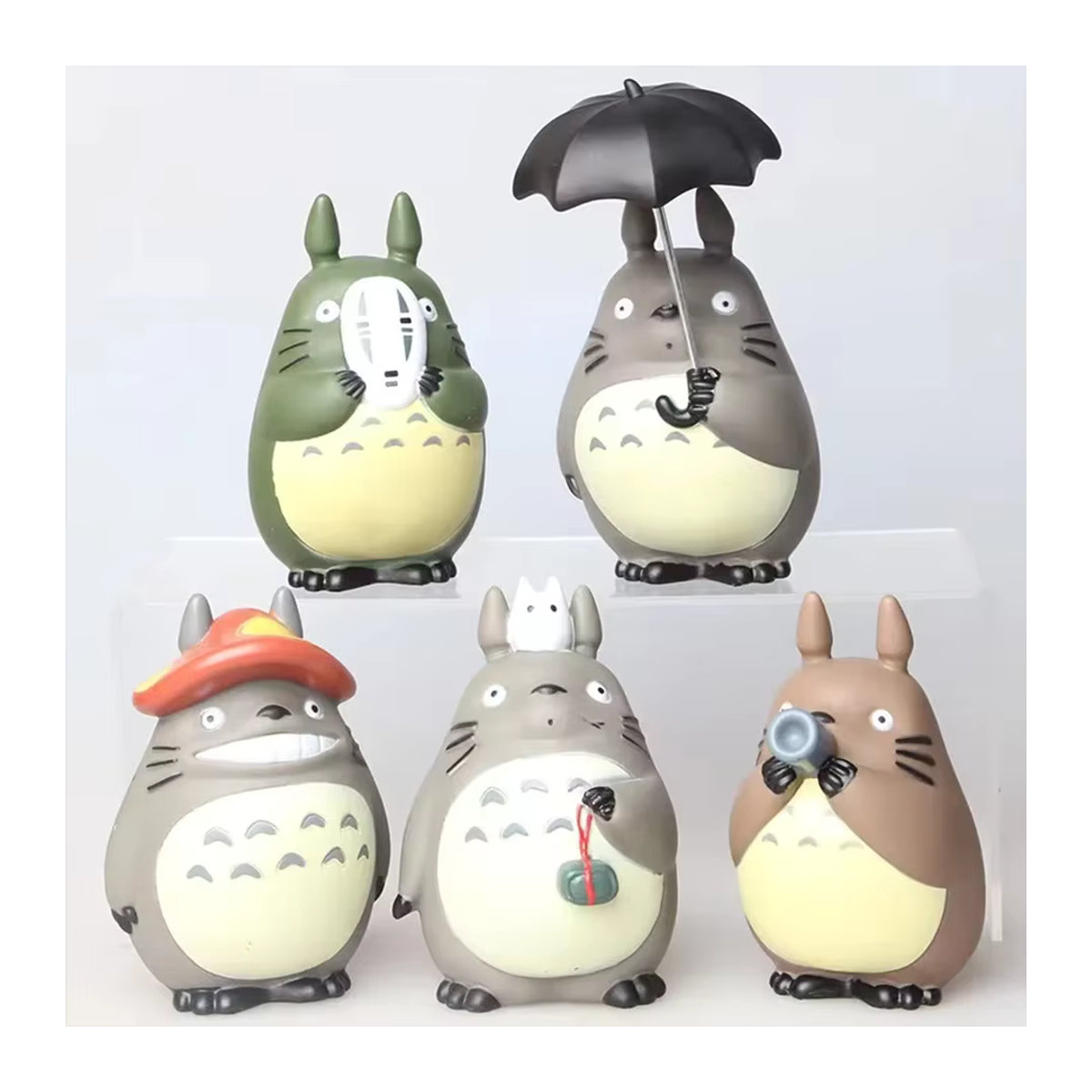 Bandai Totoro Anime Figuren Set 5-teilig mehrfarbig aus Kunststoff - Bild 3