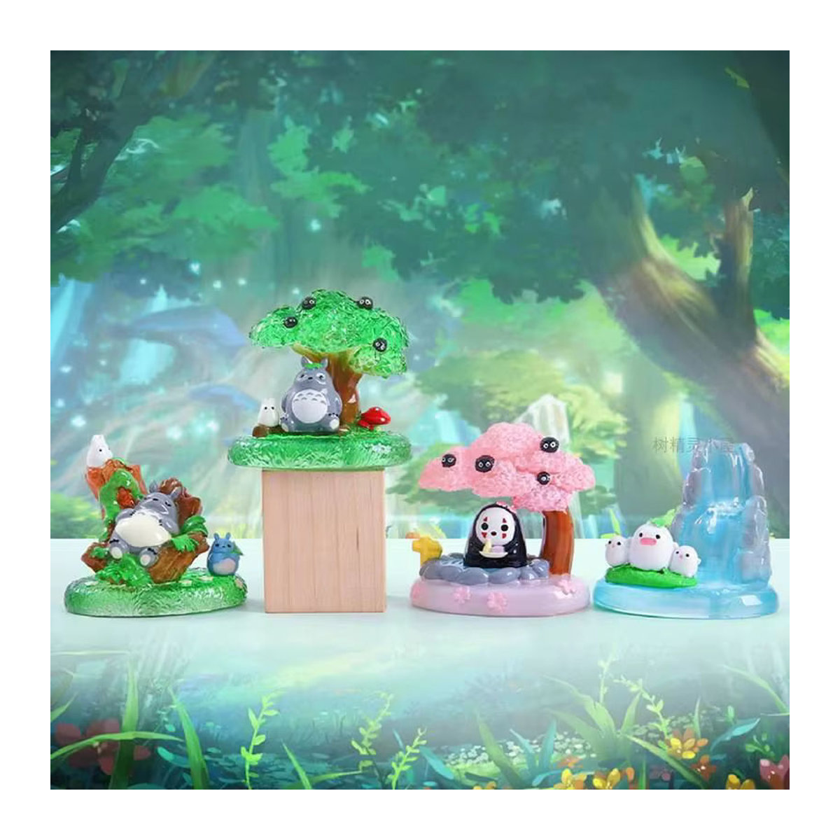 Bandai Totoro Blind Box Anime Figur als leuchtendes Nachtlicht aus Kunstharz, mehrfarbig - Bild 2