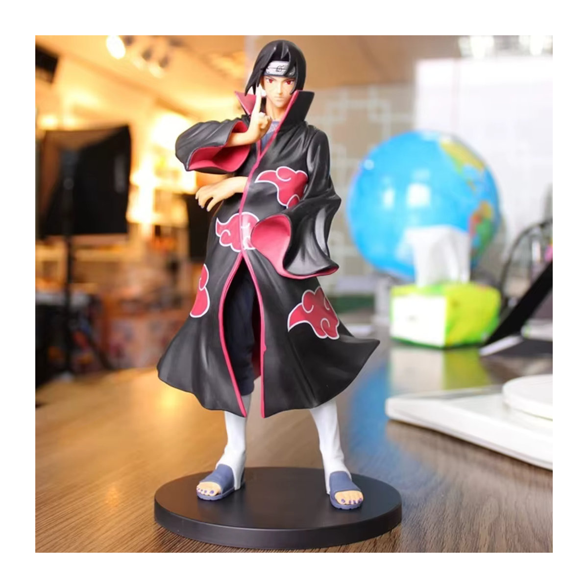 Bandai Uchiha Itachi Anime Figur aus Naruto Shippuden in Schwarz als Sammlerstück aus Kunststoff - Bild 4
