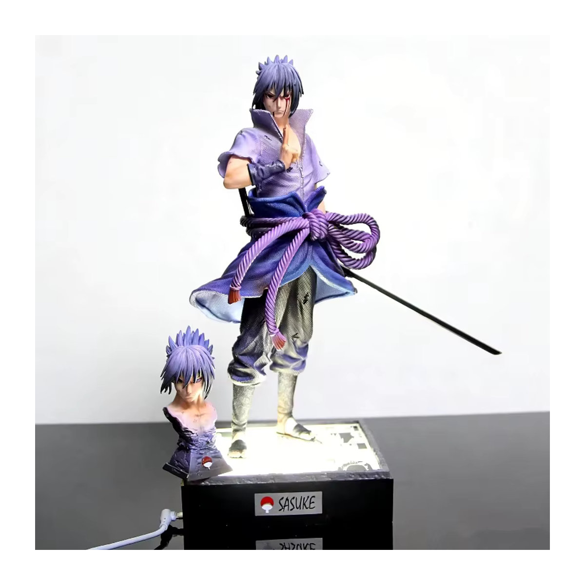 Bandai Uchiha Sasuke Rebirth 2.0 Actionfigur mit Leuchtsockel, mehrfarbig, Höhe: 36 cm - Bild 3