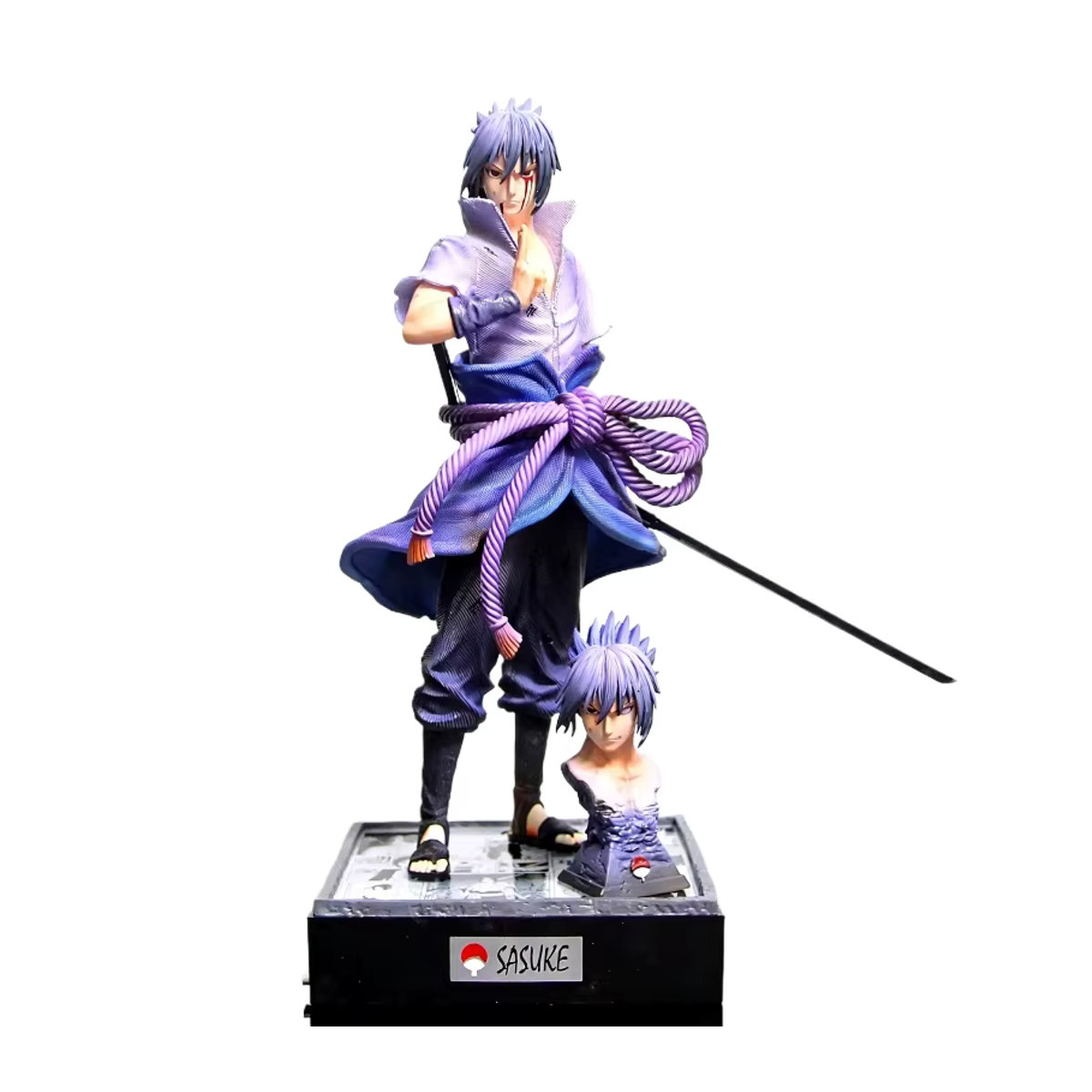 Bandai Uchiha Sasuke Rebirth 2.0 Actionfigur mit Leuchtsockel, mehrfarbig, Höhe: 36 cm - Bild 5