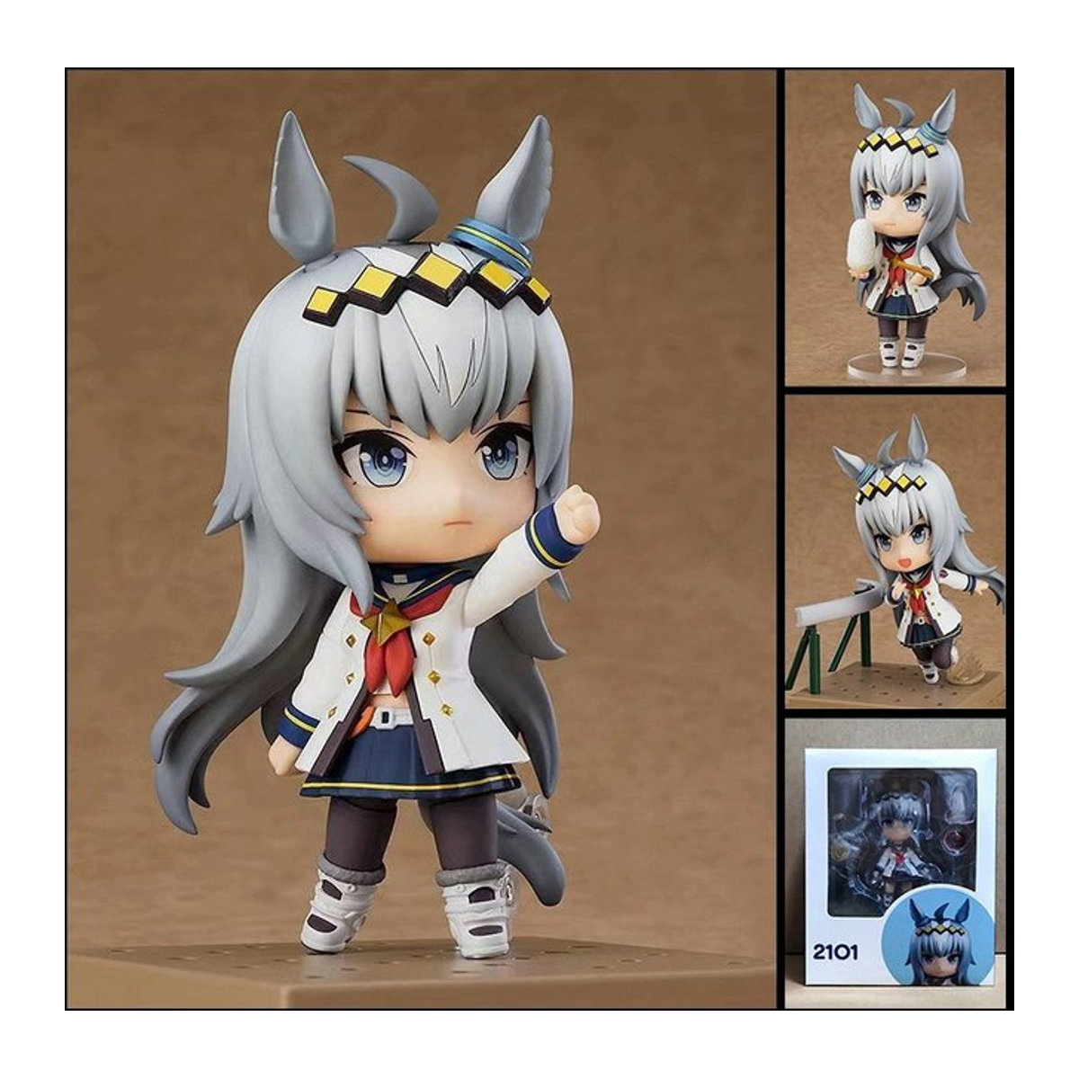 Bandai Uma Musume Pretty Derby Oguri Cap Nr. 2101 Actionfigur mit wechselbarem Gesicht in Mehrfarbig - Bild 1