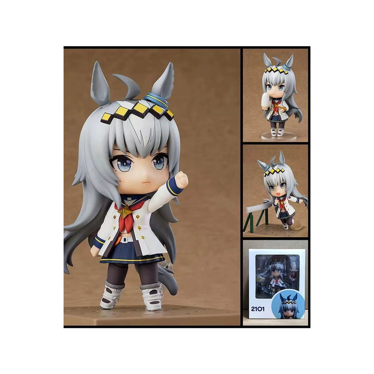 Bandai Uma Musume Pretty Derby Oguri Cap Nr. 2101 Actionfigur mit wechselbarem Gesicht in Mehrfarbig - Bild 4