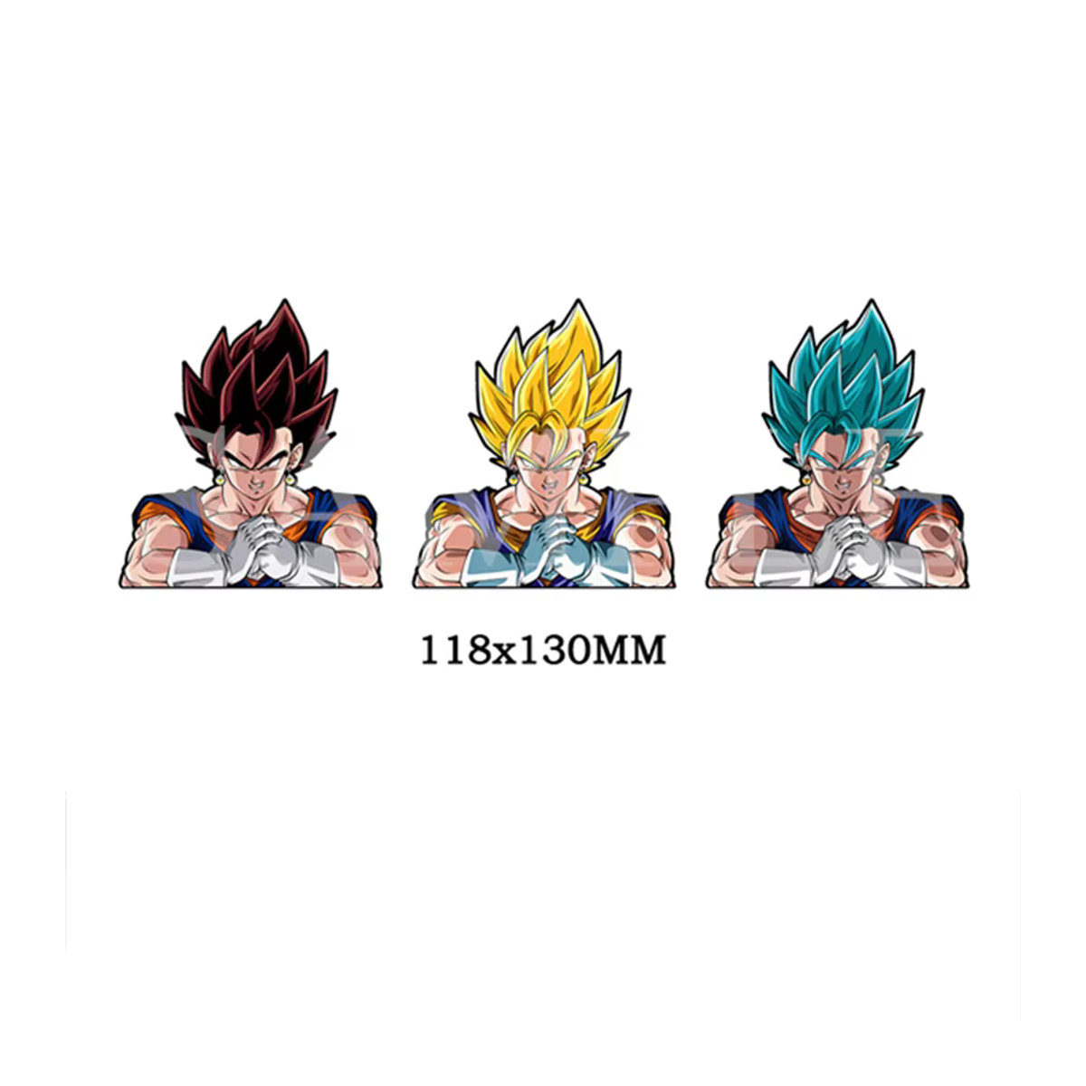 Bandai Vegetto Dragon Ball Z 3D-Anime-Motion-Aufkleber, mehrfarbig, aus Kunststoff - Bild 3