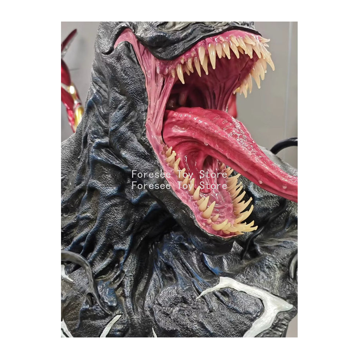 Bandai Venom Büste Figur in Schwarz, 80 cm Kunstharz Dekoration für dein Desktop-Ornament - Bild 4
