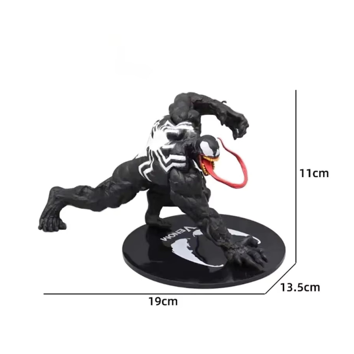 Bandai Venom Figur aus massivem PVC in Schwarz und Rot als liegende Dekorationspuppe - Bild 2