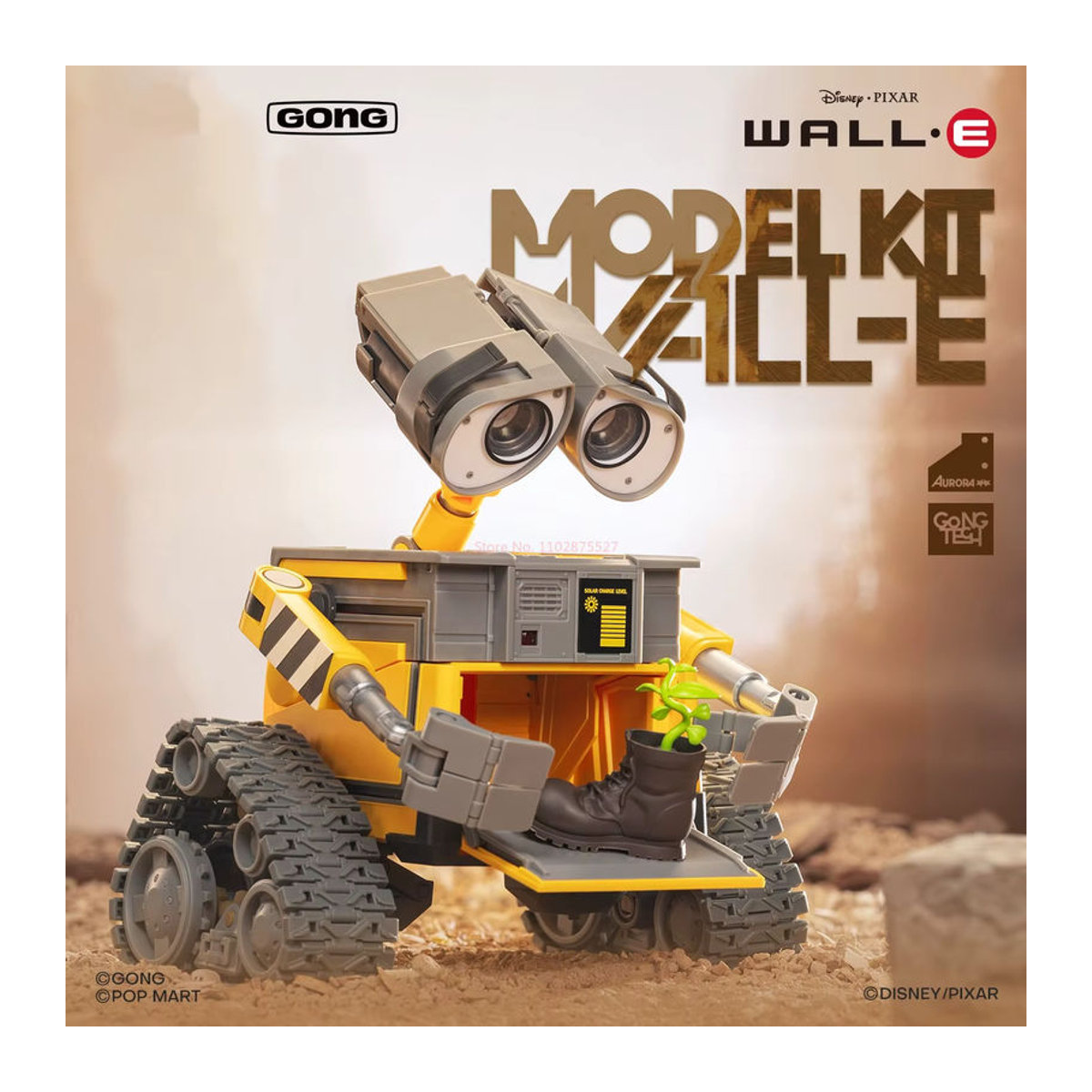 Bandai Wall-E Anime Action Figur aus PVC in Weiß und Gelb, 15 cm Höhe - Bild 5