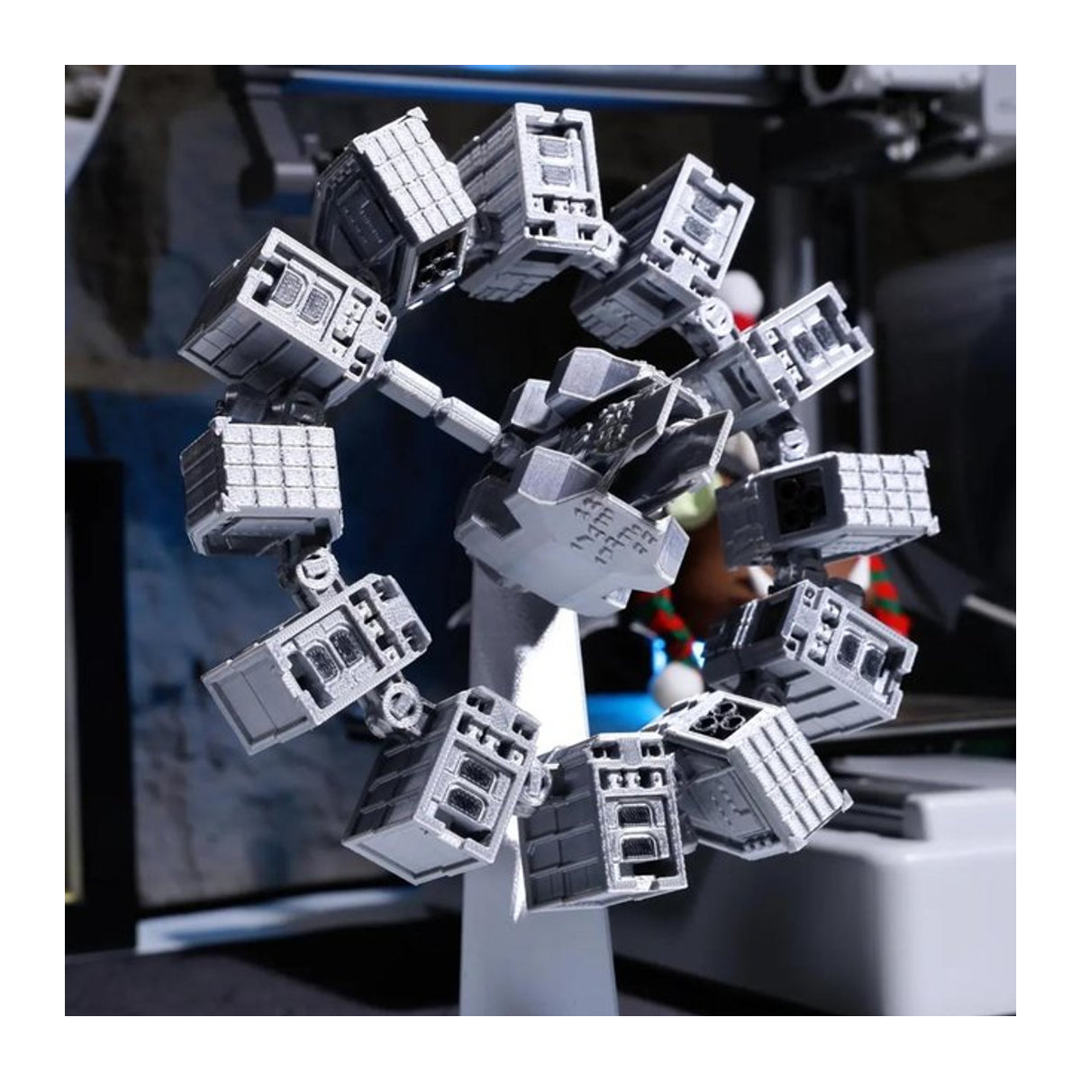 Bandai Weltraumstation-Modell Interstellar Ausdauer 3D-gedrucktes Gebäude in Grau aus Kunststoff (drehbar) - Bild 1