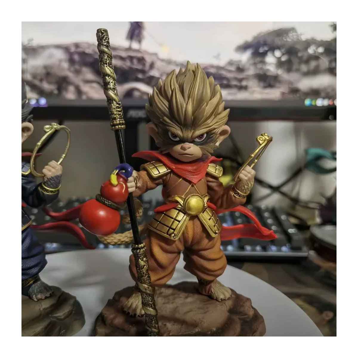 Bandai Wukong Animations-Modell Dekorationsfigur aus Kunststoff in Gelb und Mehrfarbig - Bild 2
