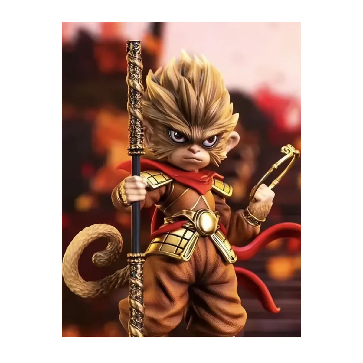 Bandai Wukong Animations-Modell Dekorationsfigur aus Kunststoff in Gelb und Mehrfarbig - Bild 4