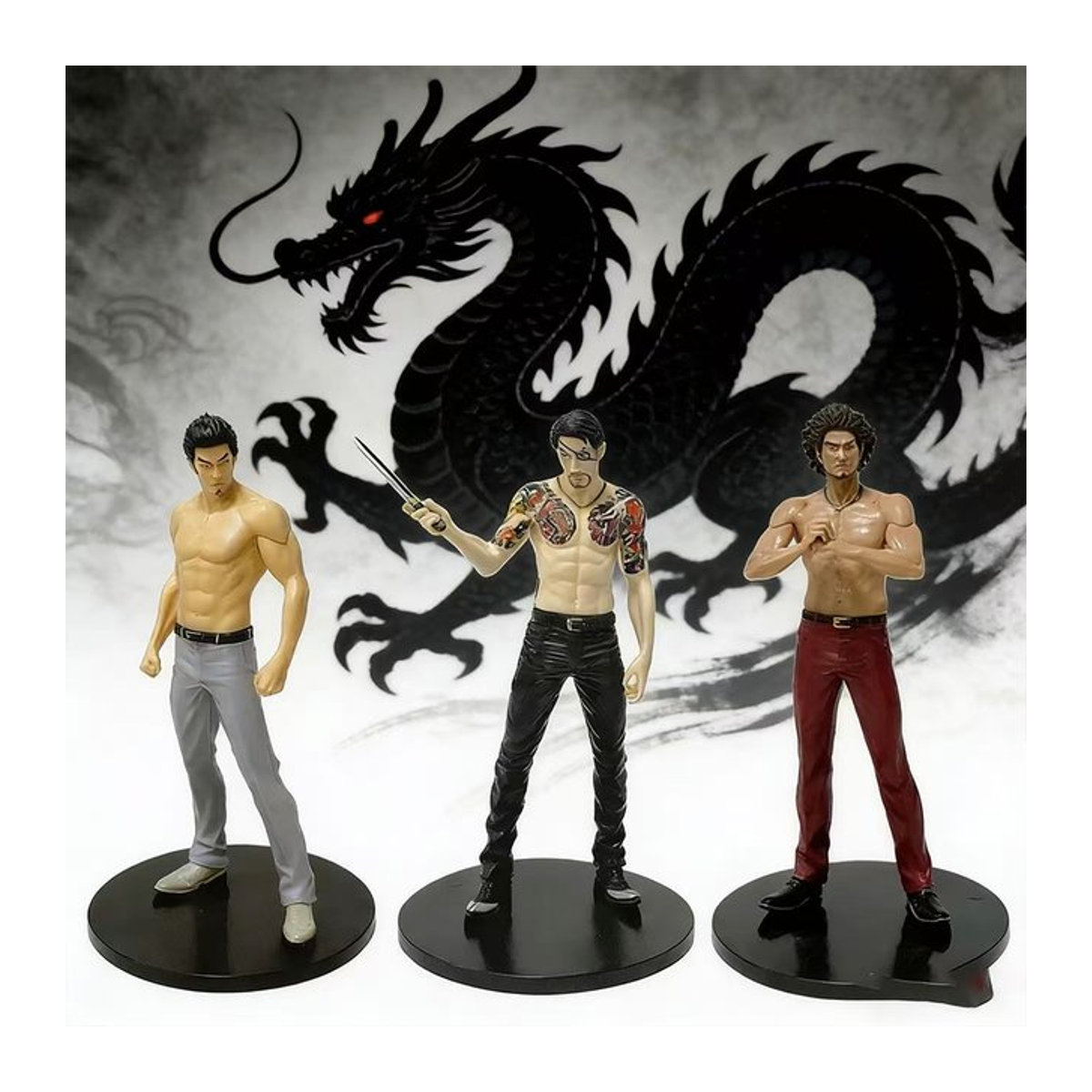 Bandai Yakuza Actionfigur Kiryu Kazuma und Goro Majima aus Kunststoff, mehrfarbig, Höhe: 17 cm - Bild 1