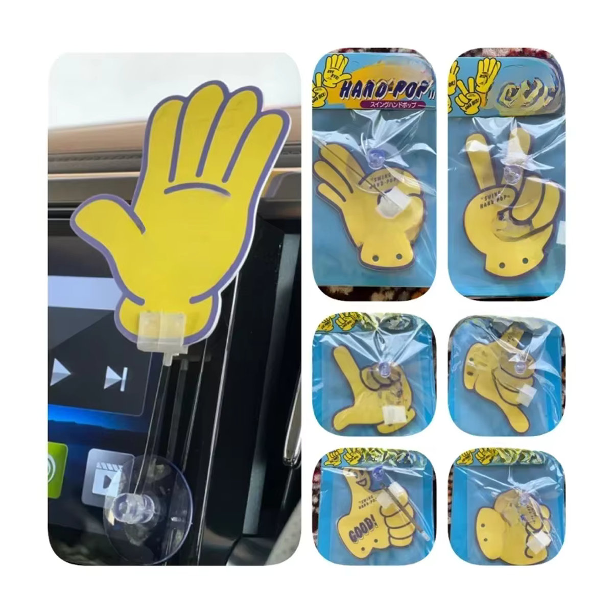 BANGCOOL Swing Hand Pop JDM Display Lufterfrischer mit Zitronengeschmack in Gelb - Bild 3