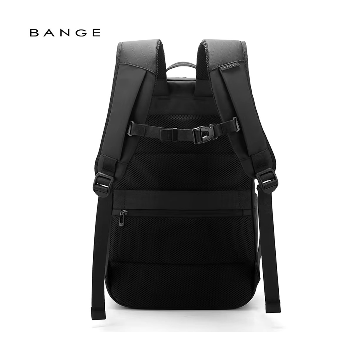 BANGE Intelligenter wasserdichter Reiserucksack in Schwarz, moderner Business-Handgepäckrucksack mit großem Fassungsvermögen für 16-Zoll-Laptops - Bild 4