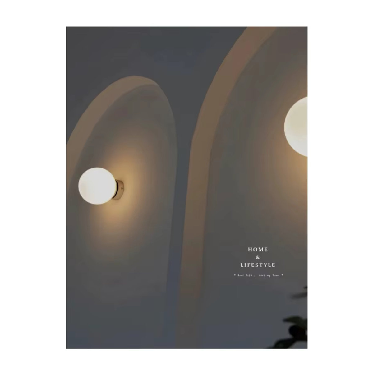 BANMENG Moderne LED Wandleuchte aus Kunststoff in Weiß mit Kugeldesign für Wohnzimmer und Schlafzimmer - Bild 2