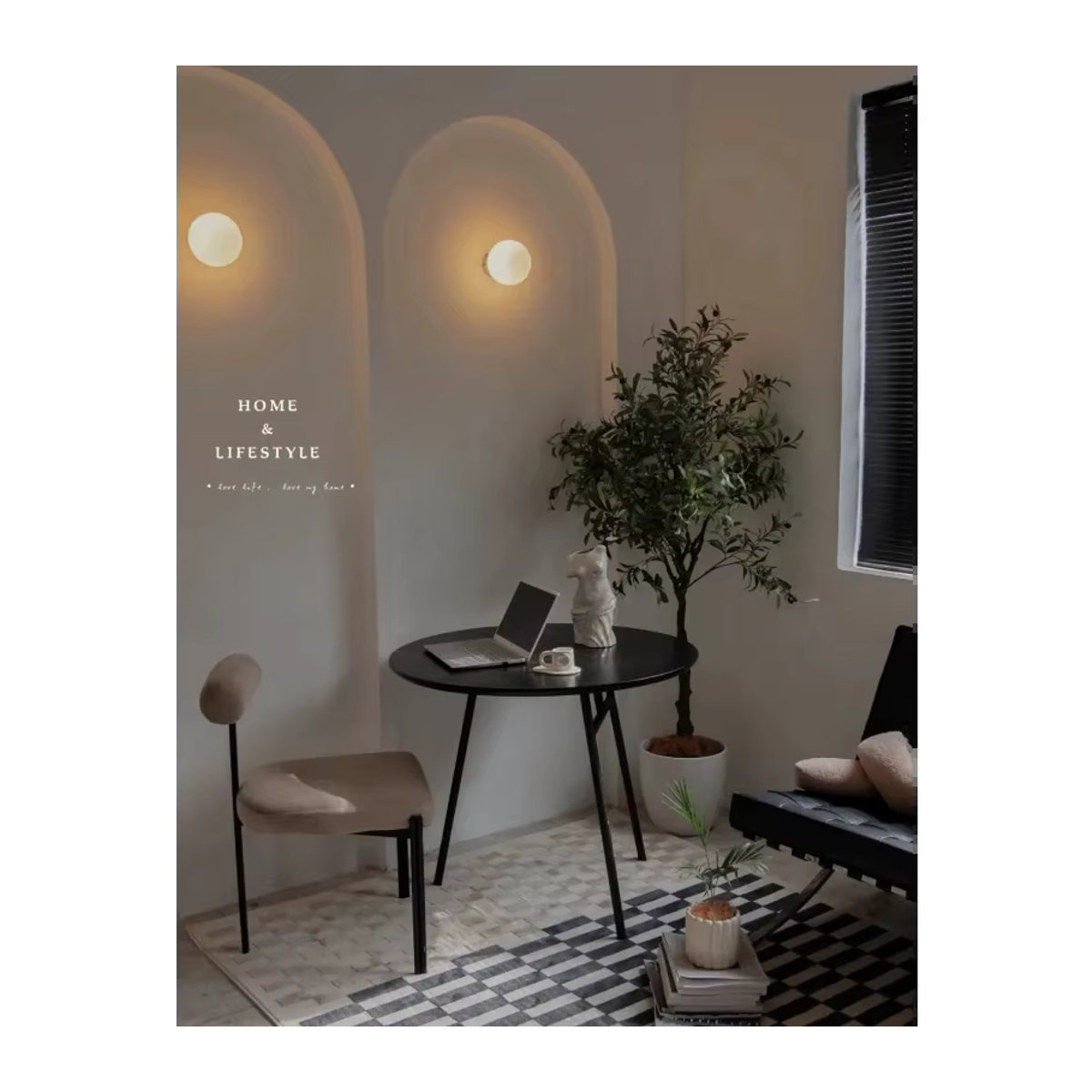 BANMENG Moderne LED Wandleuchte aus Kunststoff in Weiß mit Kugeldesign für Wohnzimmer und Schlafzimmer - Bild 3