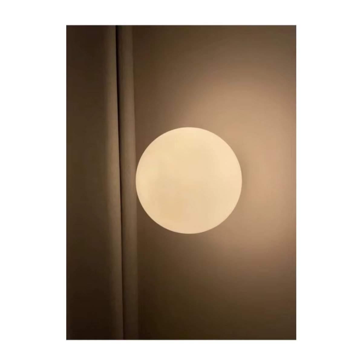 BANMENG Moderne LED Wandleuchte aus Kunststoff in Weiß mit Kugeldesign für Wohnzimmer und Schlafzimmer - Bild 4