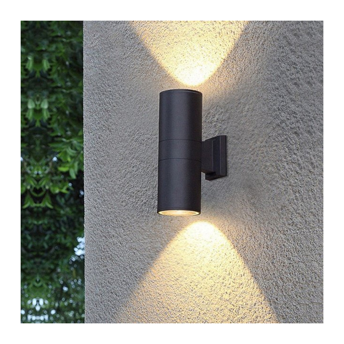 BANMENG Moderne LED Wandleuchte IP65 Wasserdicht Schwarz - Bild 1