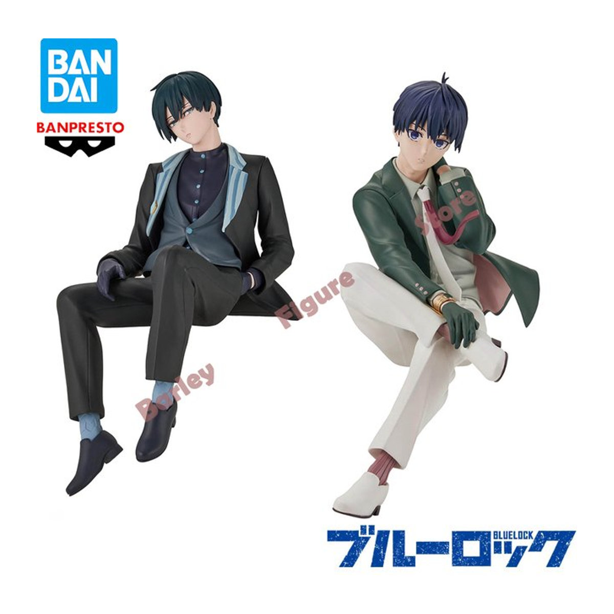 Banpresto Blue Lock Sweets Flavor Anime Figuren Yoichi Isagi und Rin Itoshi, mehrfarbig, Höhe: 13 cm - Bild 1