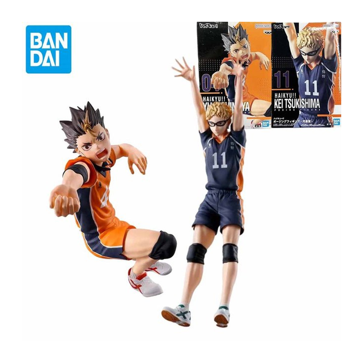Banpresto Haikyuu Anime Modell Figuren Kei Tsukishima und Yu Nishinoya in der Originalverpackung, mehrfarbig - Bild 1