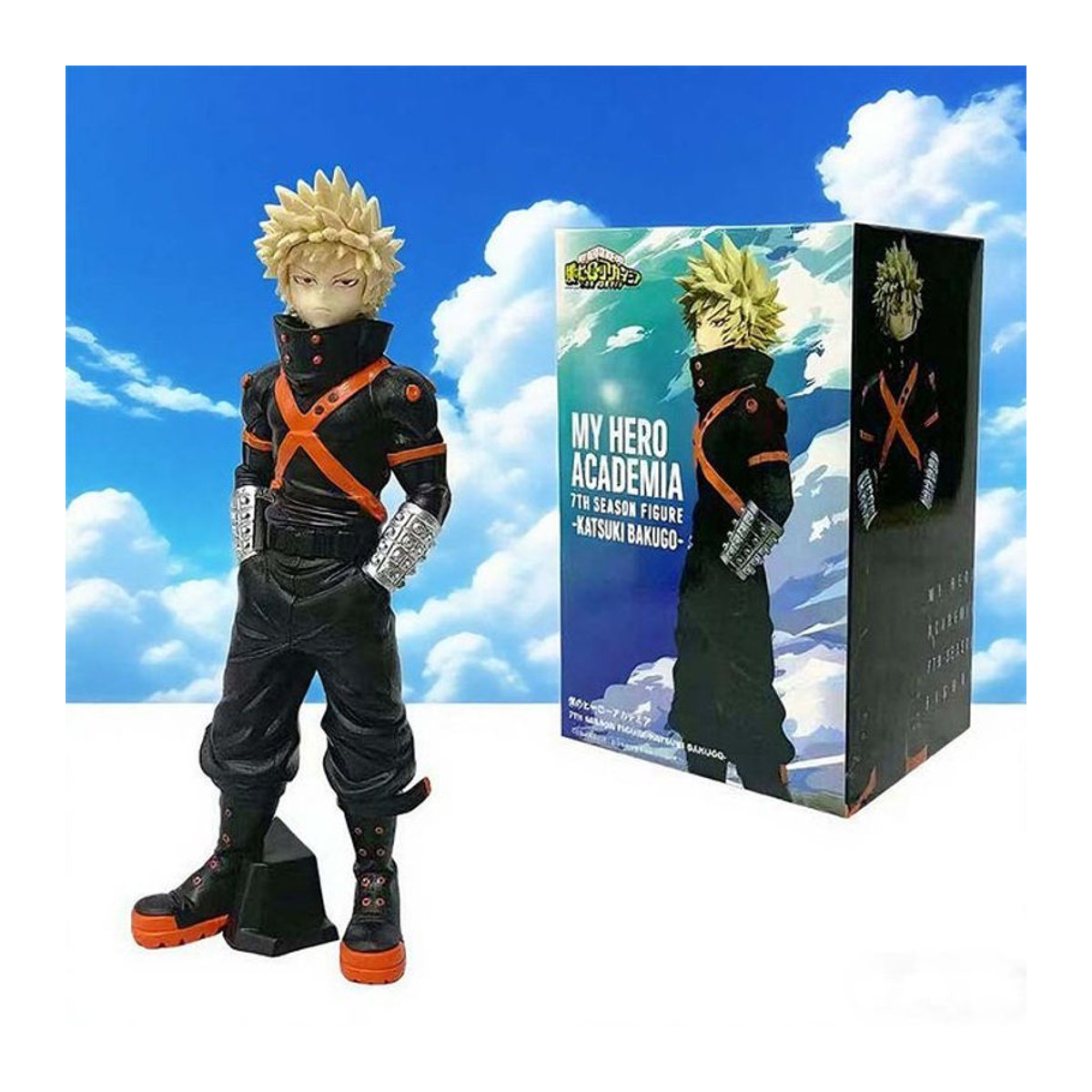 Banpresto My Hero Academia Katsuki Bakugo Anime Figur in Schwarz - Bild 1