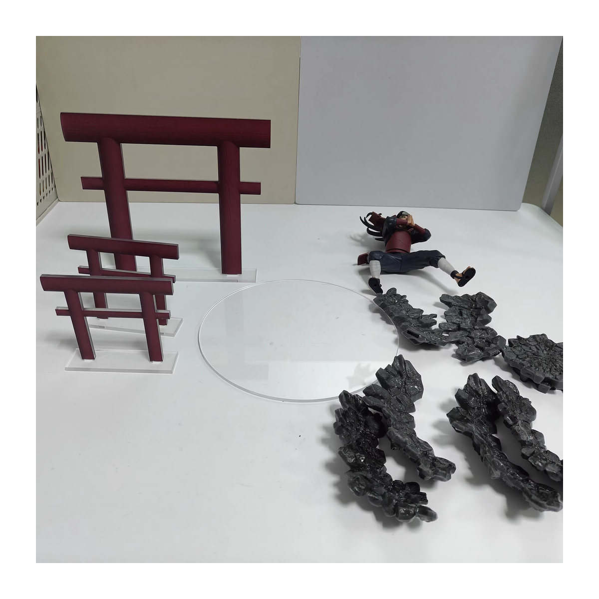 Banpresto Naruto Anime Senju Hashirama Vibration Stars Actionfigur mit Basis und Torii Acryl-Ständer, mehrfarbig - Bild 5