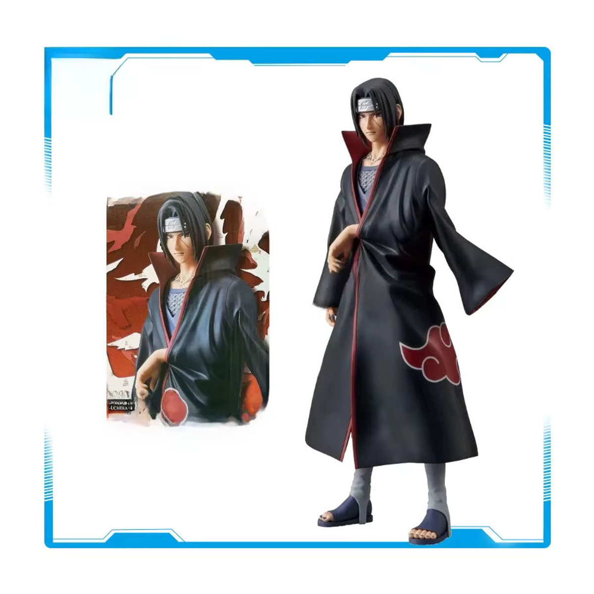 Banpresto Naruto Grandista Uchiha Itachi PVC Action Figure Anime Modell Spielzeug in Schwarz - Bild 5