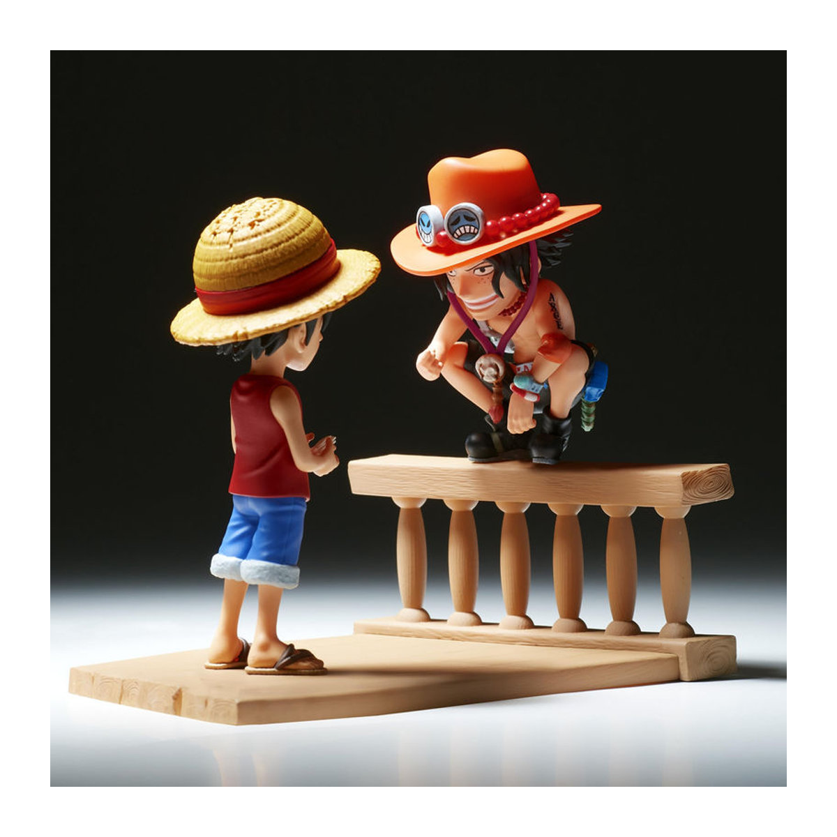 Banpresto One Piece Log Story Monkey D. Luffy und Portgas D. Ace Sammlerfigur mehrfarbig aus Kunststoff - Bild 3
