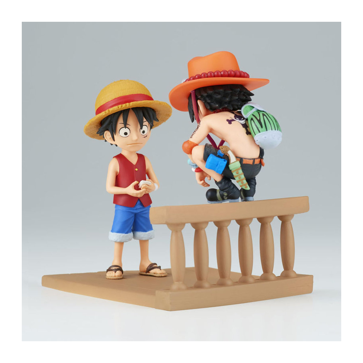 Banpresto One Piece Log Story Monkey D. Luffy und Portgas D. Ace Sammlerfigur mehrfarbig aus Kunststoff - Bild 4