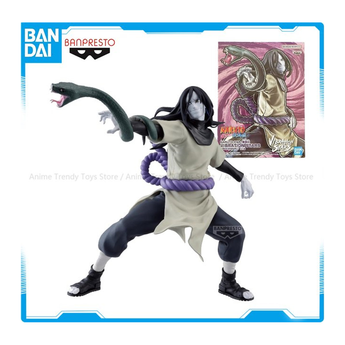 Banpresto Vibration Stars Naruto Shippuden Orochimaru Anime Figur in Mehrfarbig - Bild 1