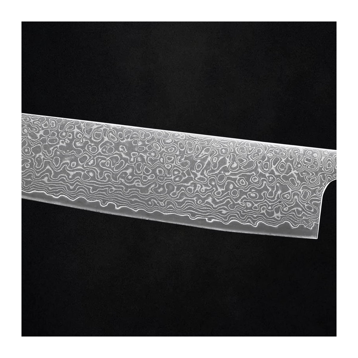 Baovim Damaststahl Rohmesser Set in Silber zum Selbermachen ohne Griff - Bild 2