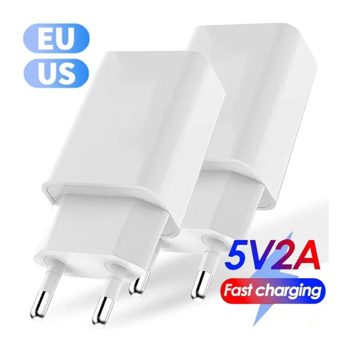 BAPPSUS USB-Ladegerät 5V 2A Universal Netzteil für iPhone Samsung Xiaomi Redmi LG in Weiß - Bild 1