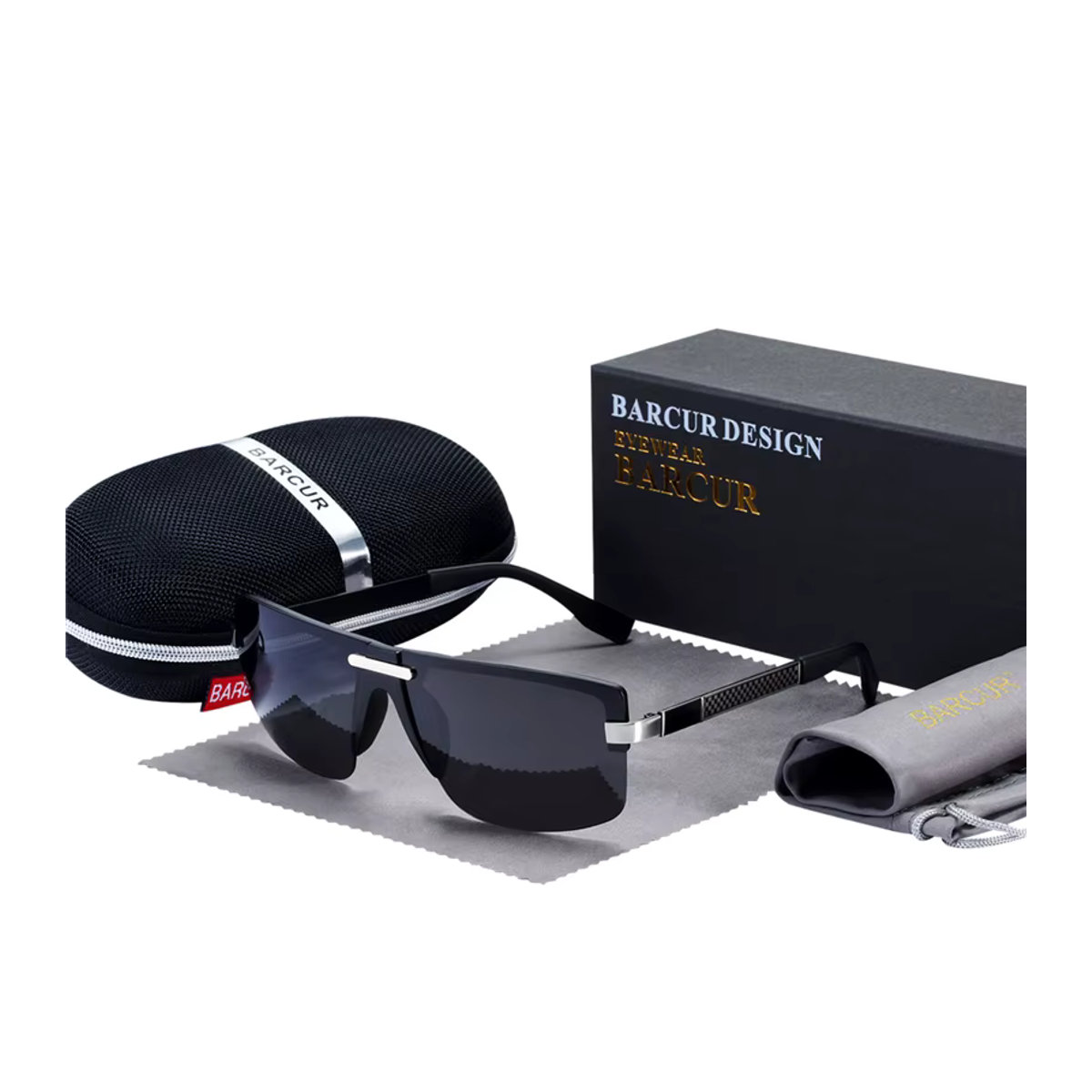 BARCUR Dekoration in Gesichtsform mit Sonnenbrille und UV-Schutz, Schwarz, Metall, Modernes Design für Unisex - Bild 2