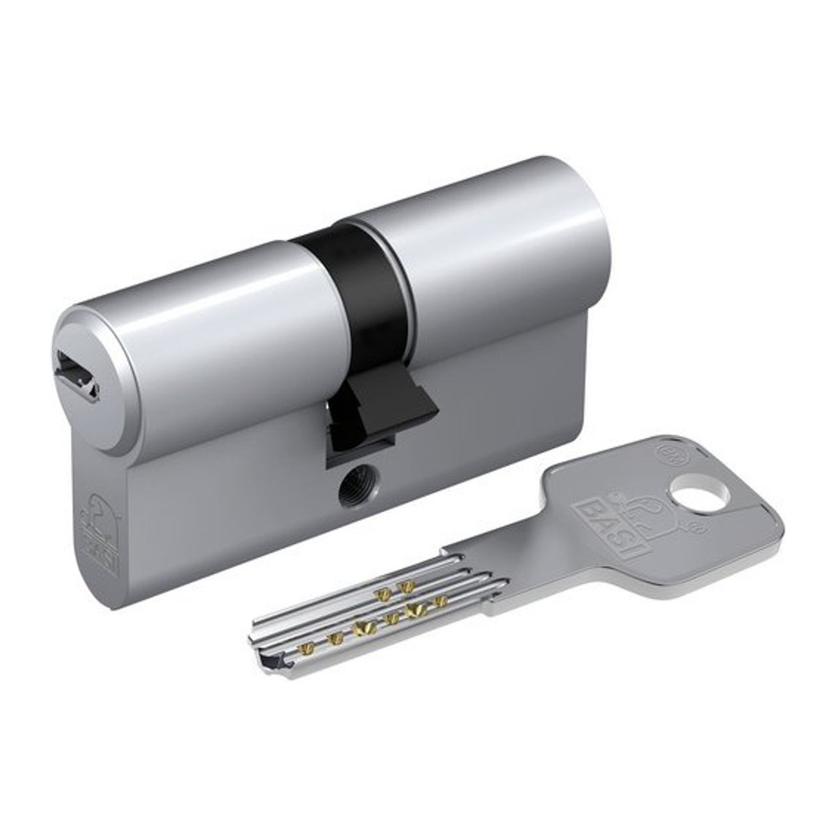 BASI Profil-Doppelzylinder BM5200-2530 in Silber, Maße: 55/60 mm - Bild 2