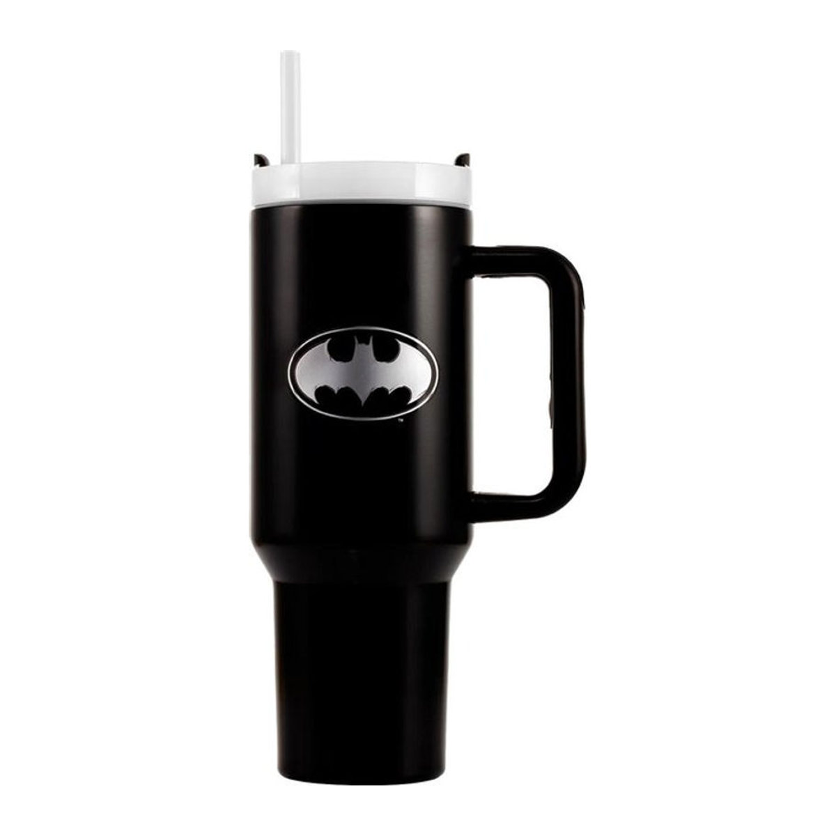 Batman Reisebecher mit Fledermaus-Emblem in Schwarz, 1,1l - Bild 1