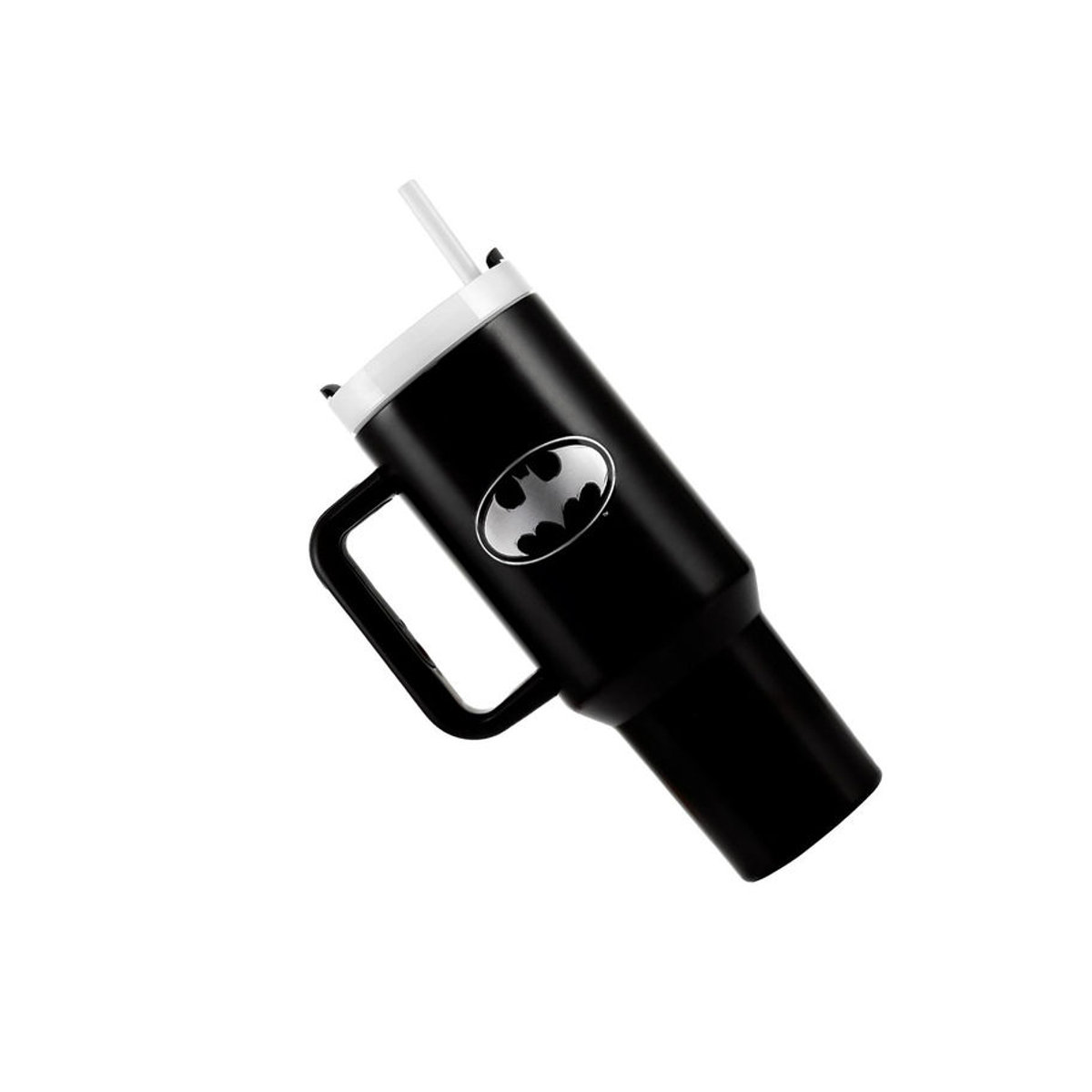 Batman Reisebecher mit Fledermaus-Emblem in Schwarz, 1,1l - Bild 2