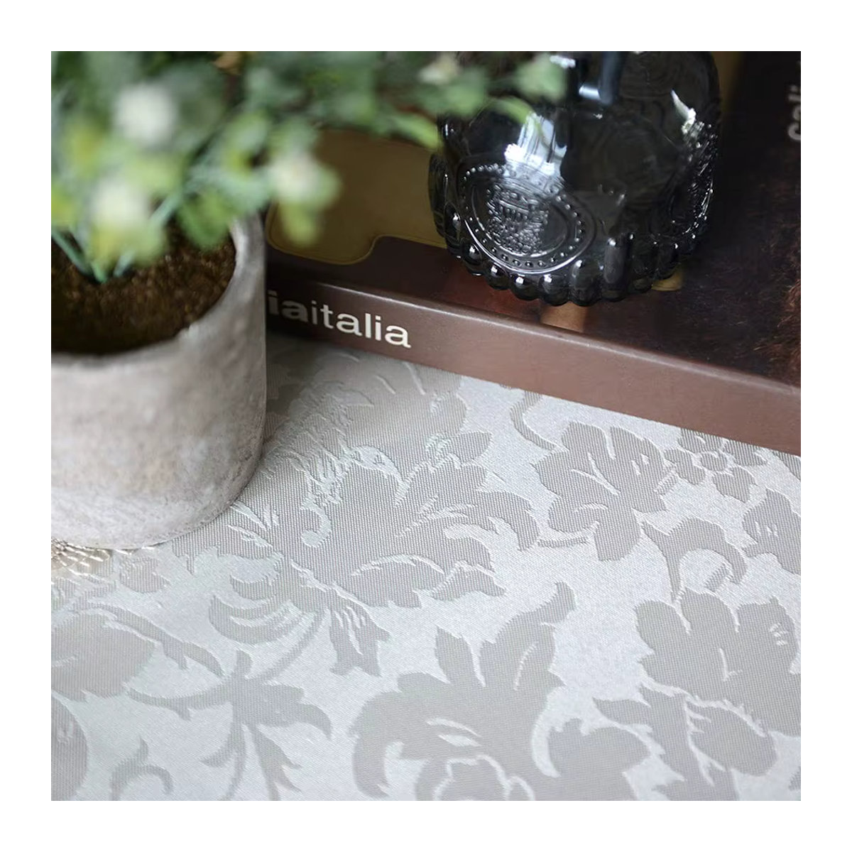 Battilo Ovale Tischdecke mit Makramee-Spitze in Beige und Creme als Tischtuch für Esstisch, Küche oder Party-Dekoration - Bild 6